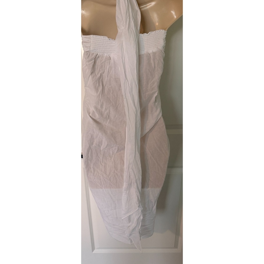 J. CREW White Convertible Beach Sarong Dress Small NWT BF183 - Picture 2 of 8